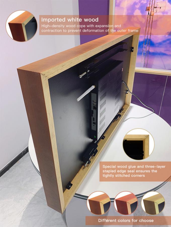 21.5 Wallmounted digital picture frame advertising player wall mounted