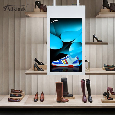 Double Sided Advertising Digital Signage 43Inch 350cd/m2 110V Mount Hanging