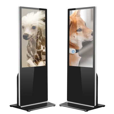 Advertising Monitor LCD Floor Standing Digital Signage 75inch Anti Corrosion 280cd/m2