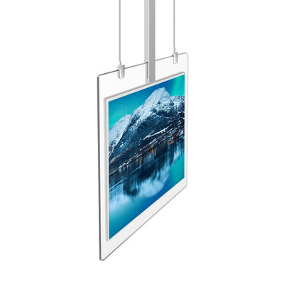 Super Slim Floor Standing Digital Signage OLED Two Sided Display Transparent 43Inch