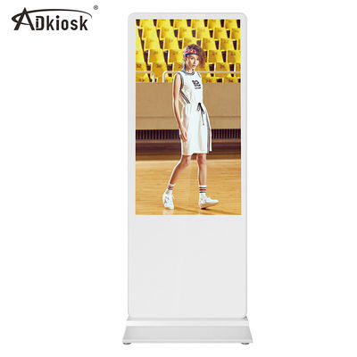 Museums Floor Standing Digital Signage 43Inch 350cd Android LCD Totem Display