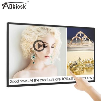 43 Inch Wall Mounted LCD Screen Ad Player Network Wifi 50hz 6ms Response time