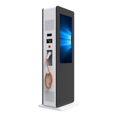 Vehicle 240V LCD Advertising Digital Signage Poster Floor Mounted With Plug