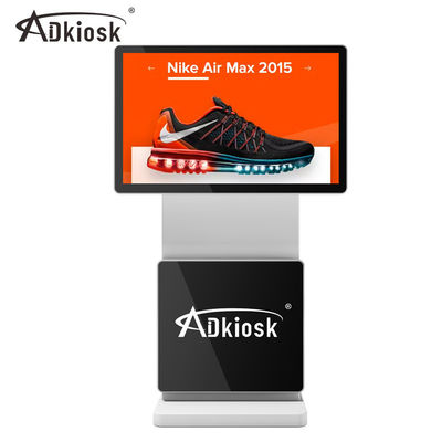 Rotatable Portable Advertising Display 350cd/m2 Digital Signage Screen With Webcam