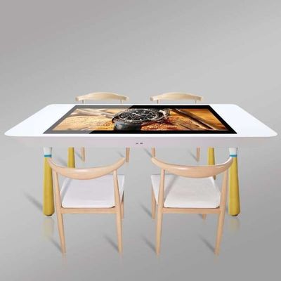 Android Capacitive Touch Screen Smart Coffee Table Waterproof 55inch ROM 8GB