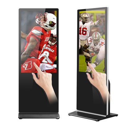 16:9 Digital Interactive Touch Screen Kiosk Signage 55Inch LAN WIFI Network