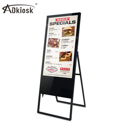 Smart Restaurant Foldable Lcd Digital Signage Menuboard With Remote Control