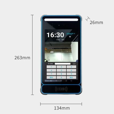 8 Inch 400cd/m2 IPS Screen Biometric Scanner Automatic Face Recognition Terminal