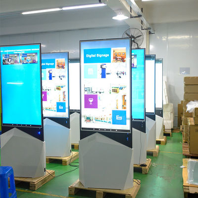 Double Sided 55inch OLED digital signage floor stand	Floor Standing Digital Signage