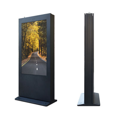 LVDS Interface Outdoor LCD Advertising Display 55in Free Standing Kiosk