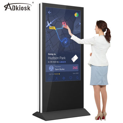 55inch double-sided display advertising player floor standing digital signage