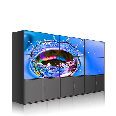 65 Inch Ultra Slim Bezel Floor Standing Digital Signage LCD Splicing Screen