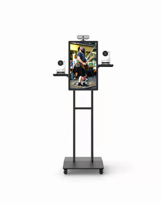 IR touch 43in Floor Standing Digital Signage AC110V With Live Camera machine