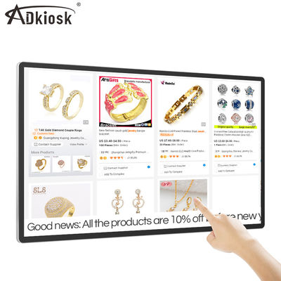 32-55 Inch Interactive Touch Screen Kiosk Wall Mounted Infrared 3mm Glass