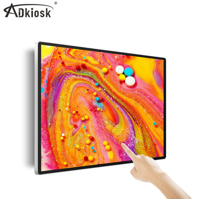 VGA HDMI Infrared Wall Mounted Advertising Player Interactive LVDS Infrared