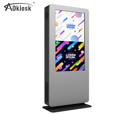 Air Cooled 49in LCD Digital Signage Kiosk Automatic Photosensitive