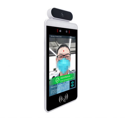 Temperature Measuring Face Recognition Thermometer 50cm Distance IP65 With LCD Screen