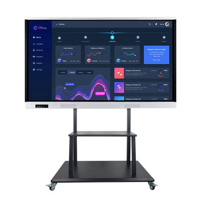 60HZ Smart Touch Screen Interactive Whiteboard 86Inch LCD Multi Function