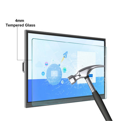 LCD Touch Screen Interactive Whiteboard 75inch Aluminum Fram 4k For Teaching