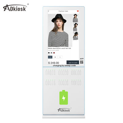 Apple Lightning / Micro USB / Type-C 3 Interface All In One Cell Phone Charging Kiosk Station