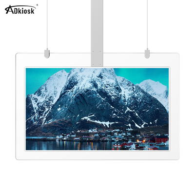 Super Slim Floor Standing Digital Signage OLED Two Sided Display Transparent 43Inch