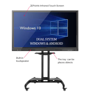 400cd/m2 Touch Screen Interactive Whiteboard CCC No Folded For Classroom