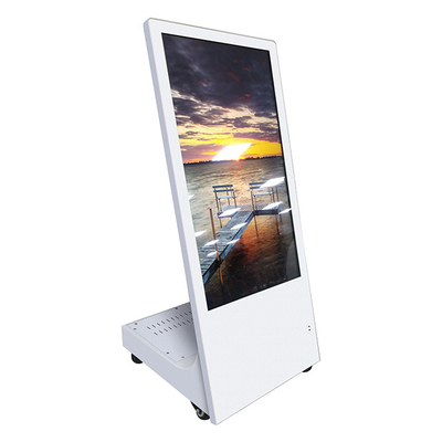 Lcd Screen 1.5A Self Service Kiosk Indoor Floor Stand CCC With Wheel