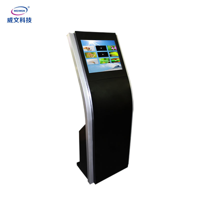Tempered Glass Self Service Kiosk 450cd/m2 RJ45 For Shopping Mall Ads