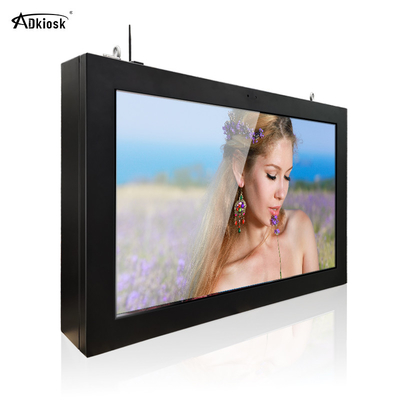 Tempered Glass Outdoor LCD Screen 500cd/M2 1080p Ip55 Wall Mounted