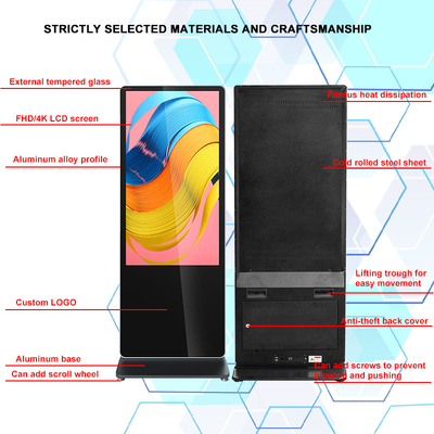 1080P LCD Floor Stand Kiosk IPS Screen H81 Mainboard lnteractive LCD Kiosk