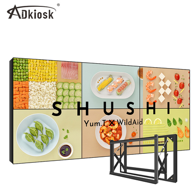 HD Controller LCD Splicing Display 500cd/m2 4k Wall Mounted 180W