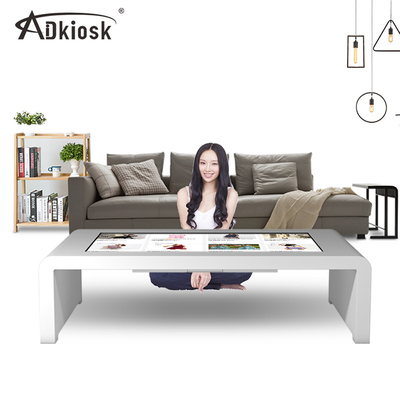 55&quot; Pcap Touch Smart Interactive Table Waterproof For Coffee Conference Restaurant