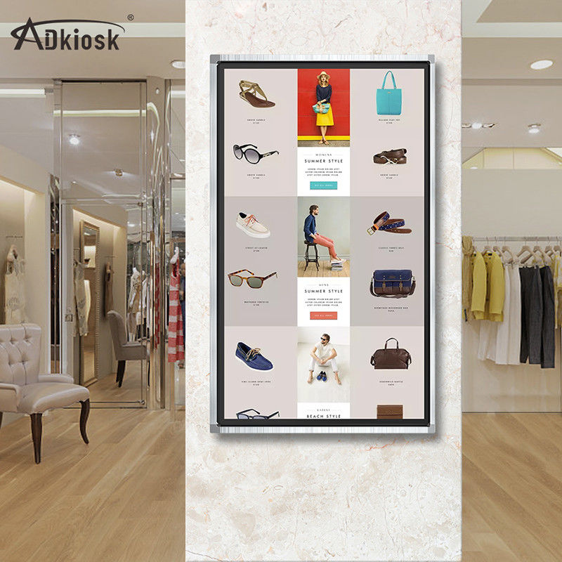 Android 43Inch 4k Wall Mount Digital Signage Display LCD Advertising 16.7M Color
