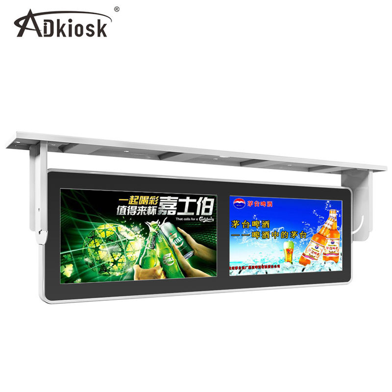 Two Split 19inch Bus Advertising player / LCD TV Media Player 1200:1 Metal Case
