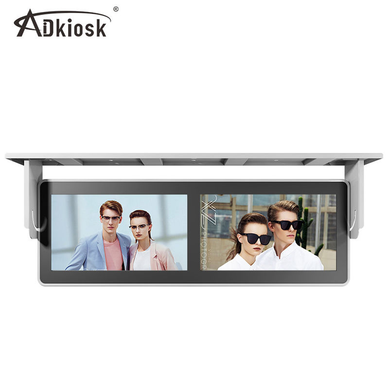 Hang Mount Bus Advertising Player / Smart LCD Screen 3G 4G Network Customized