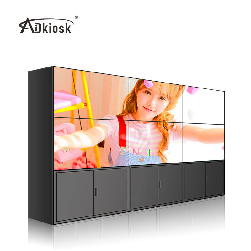 49Inch LCD Screen Wall 2x3 FHD 1920X1080 Resolution with Stand Cabinet Bracket