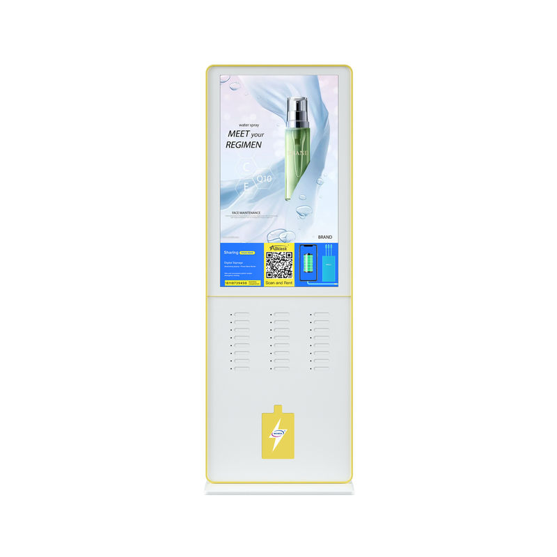 100V Input Phone Charging Station Kiosk / Share Power Bank 4G Network 24 Slots