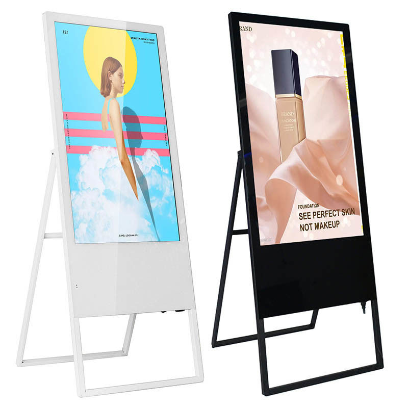 220V 16:09 LCD Advertising Board 16.7M Color Touch Screen Totem Digital Signage