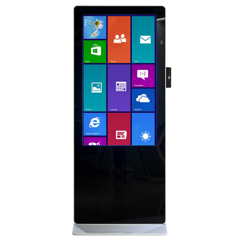Touch Screen Floor Standing Kiosk LCD Bill Self Payment Kiosk 16.7M Color