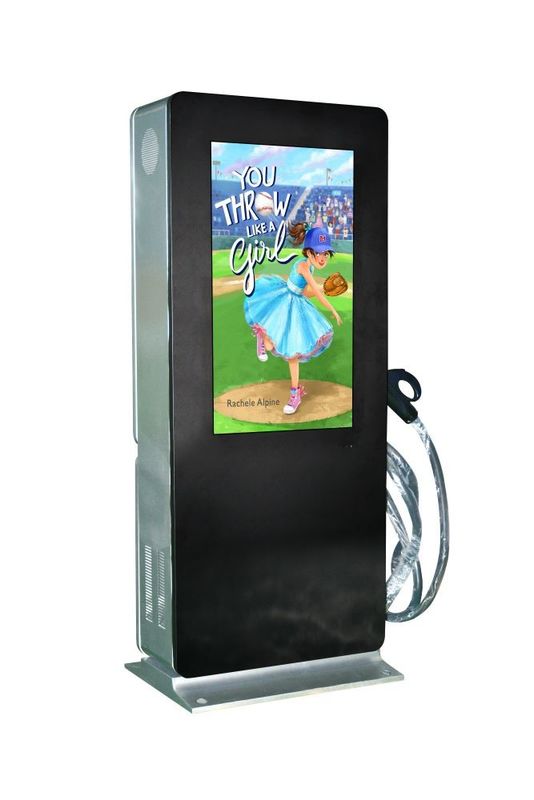 32 Inch Digital Touch Screen Display 6mm Glass With Backlit Power Outdoor Digital Totem