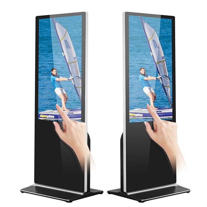 Full HD Interactive Advertising Kiosk 49inch 55inch Big Touch Screen Display H81