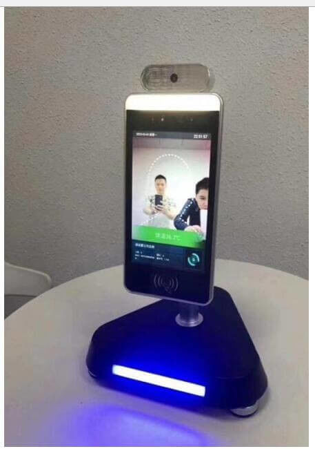 Non Contact Face Recognition Thermal Access Control 13.5W Long Distance 1.2m height