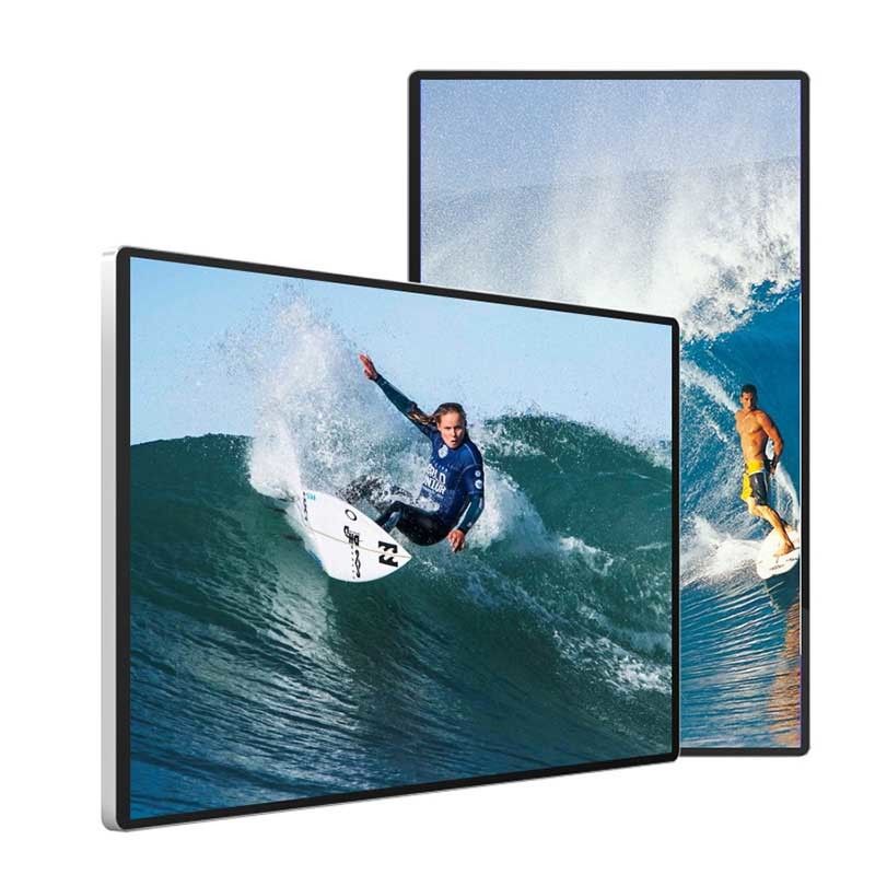 FHD Multimedia LCD Advertising Display Screen 8GB ROM Waterproof