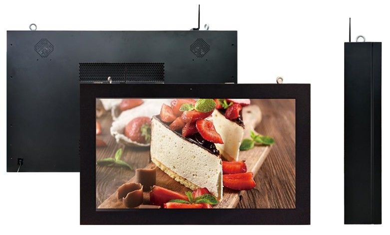 Wall Mounted Digital Signage LCD Monitor Android Network IP65 Waterproof
