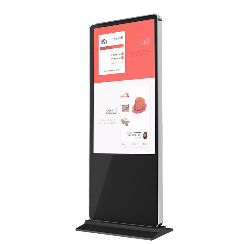 65Inch Interactive Touch Screen Kiosk Floor Standing Android For Bank