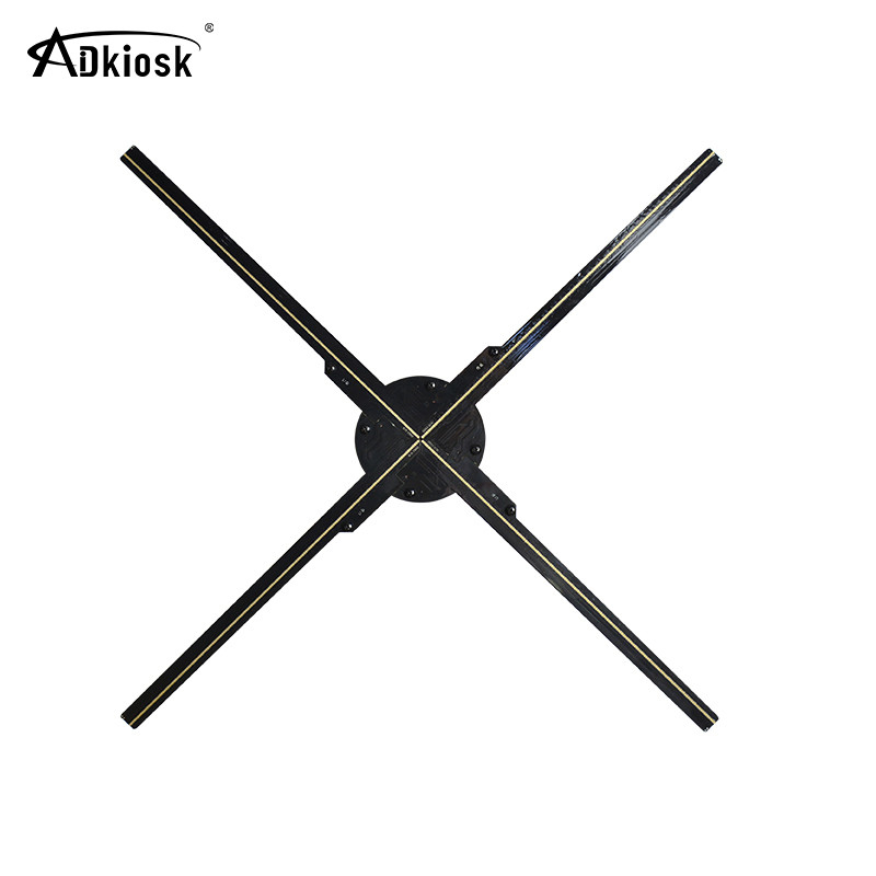 150 Degree Viewing Angle 3D Hologram Fan Display Digital Signage LED Display Fan 85cm